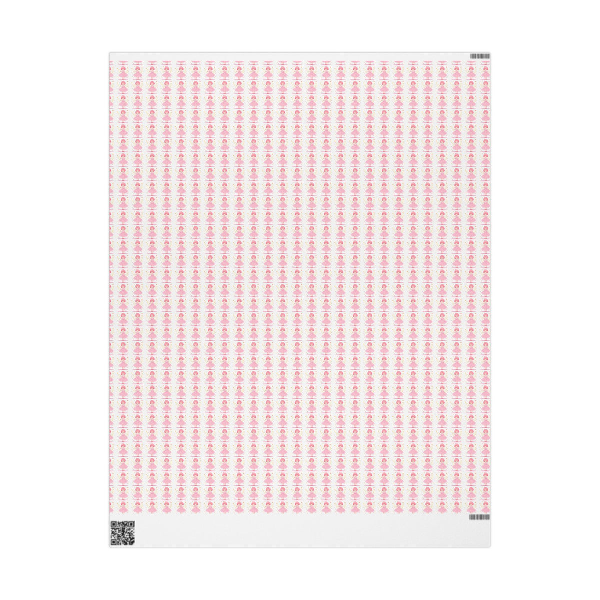 Pink Heart Pattern Wrapping Paper Roll — Cute Valentine & Birthday Gift Wrap