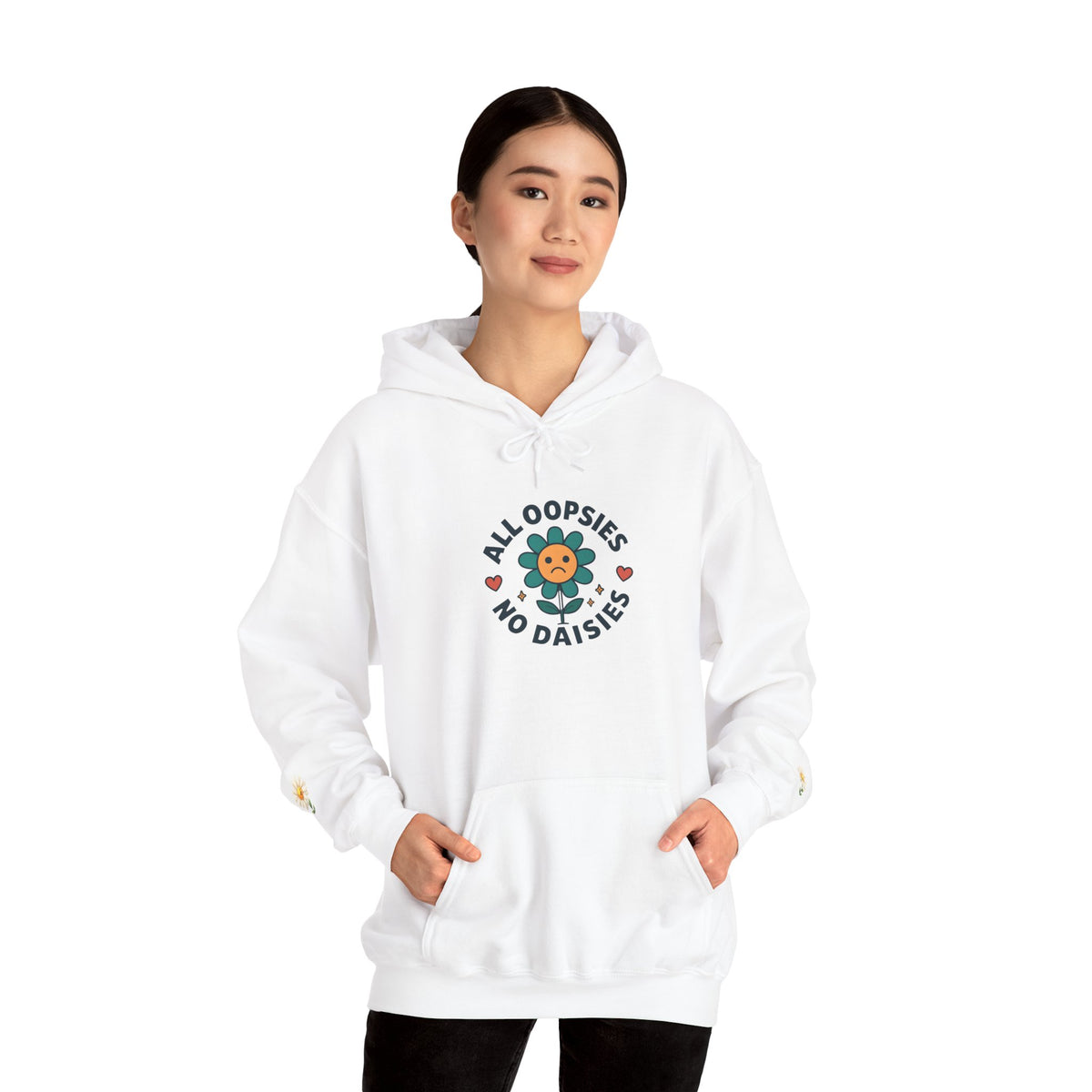 Psychedelic Floral Hoodie, Cozy Sweatshirt for Casual Style, Gift for Flower Lovers, Cute Streetwear, Spring Fashion, Art Tee