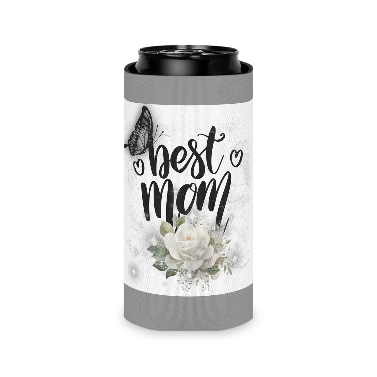 Best Mom Can Cooler - Perfect Gift for Mother's Day, Birthday, BBQs, Outdoor Fun, Family Gatherings, Stylish Drink Holder