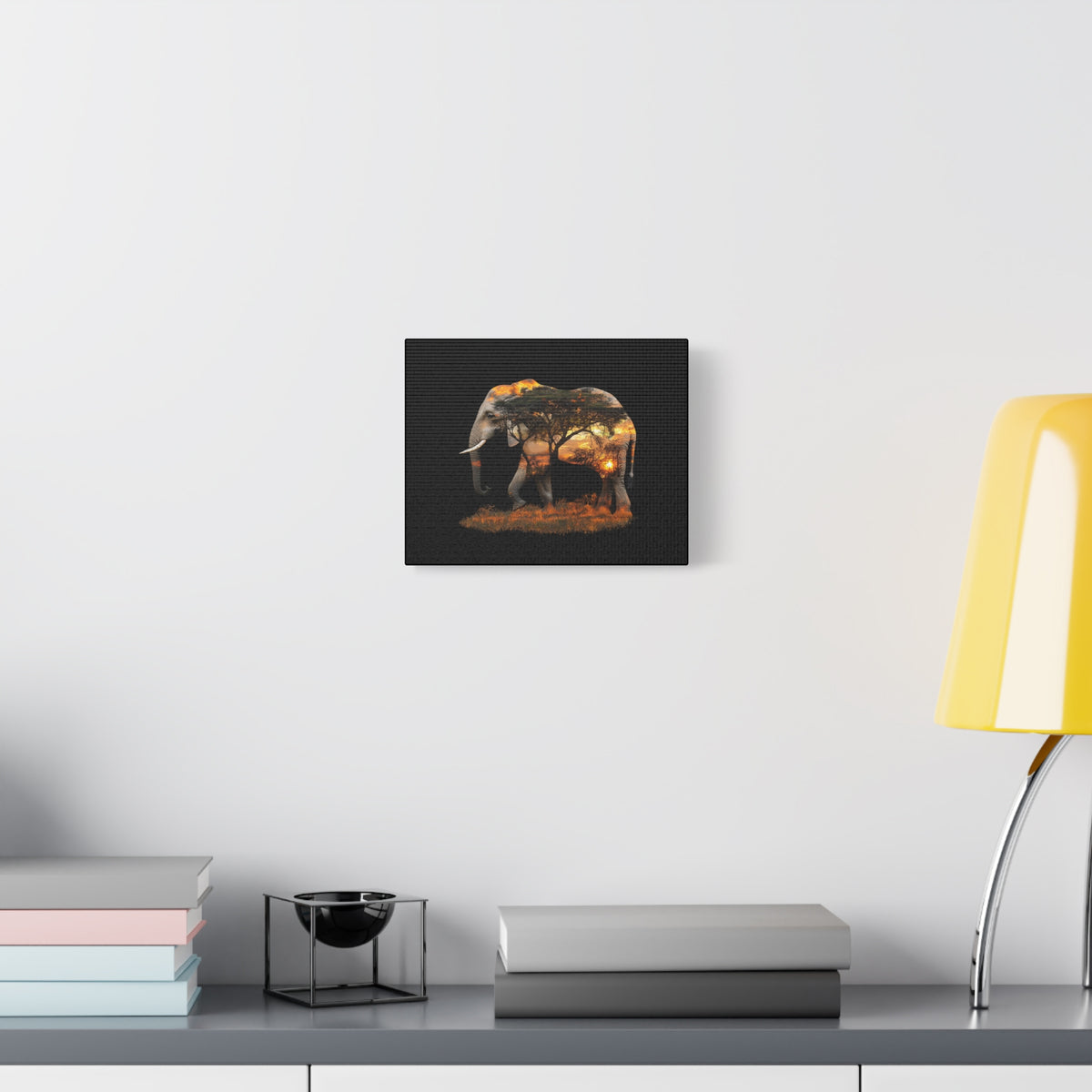 Elephant Tree Matte Canvas Art