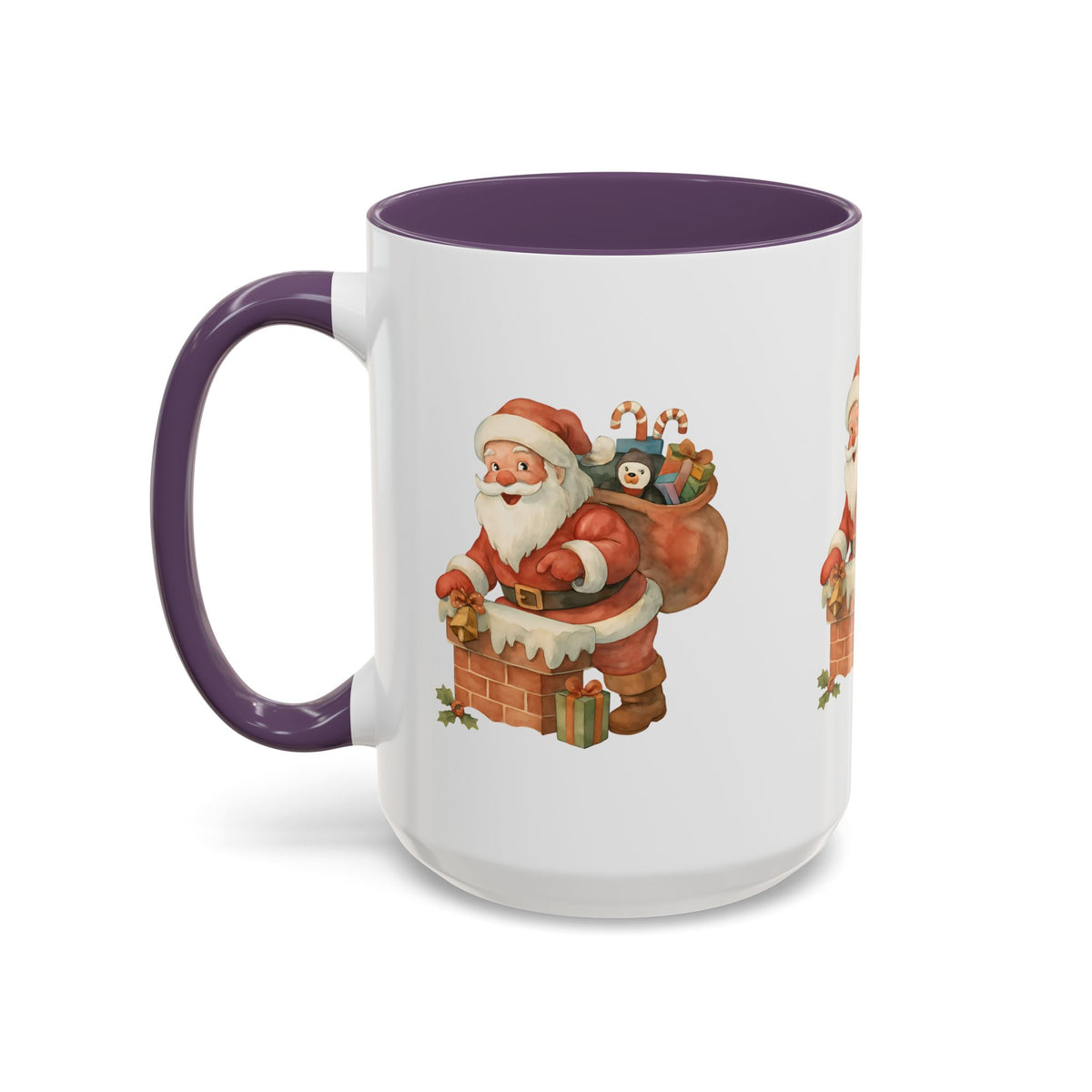 Festive Santa Coffee Mug, Holiday Gift, Christmas Decorations, Cozy Kitchen, Unique Mug, Santa-Themed Drinkware