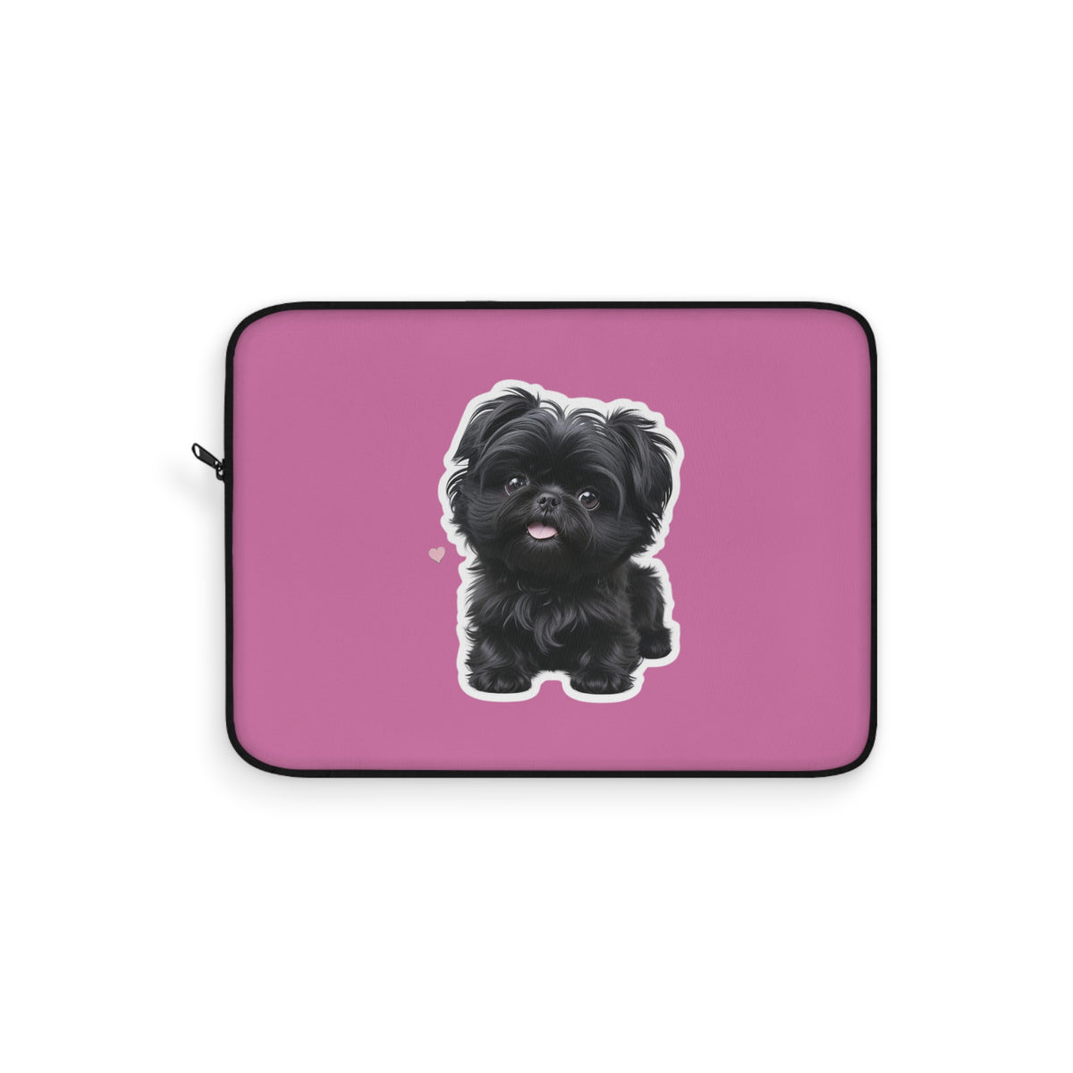 Cute Puppy Laptop Sleeve with Adorable Dog Design, Dog Lover Gift, Laptop Case, Pet Owner Accessory, Pink Sleeve