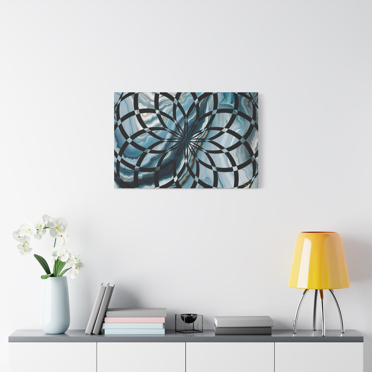 Abstract Geometric Art Canvas Print, Modern Wall