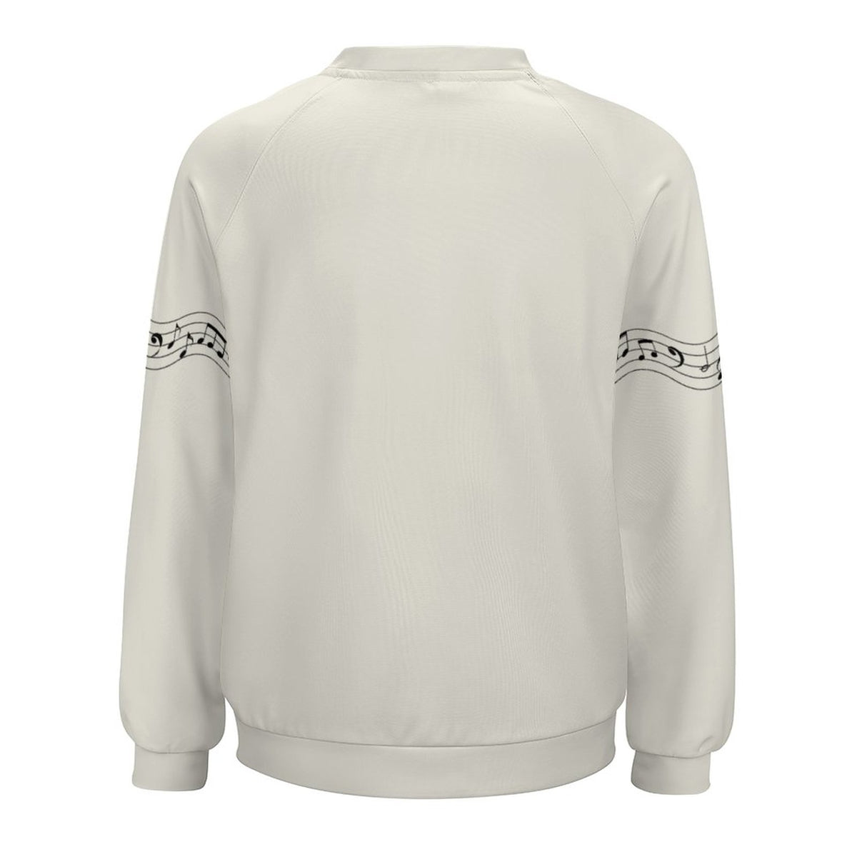 Musical Note Sweatshirt Designs Raglan Style