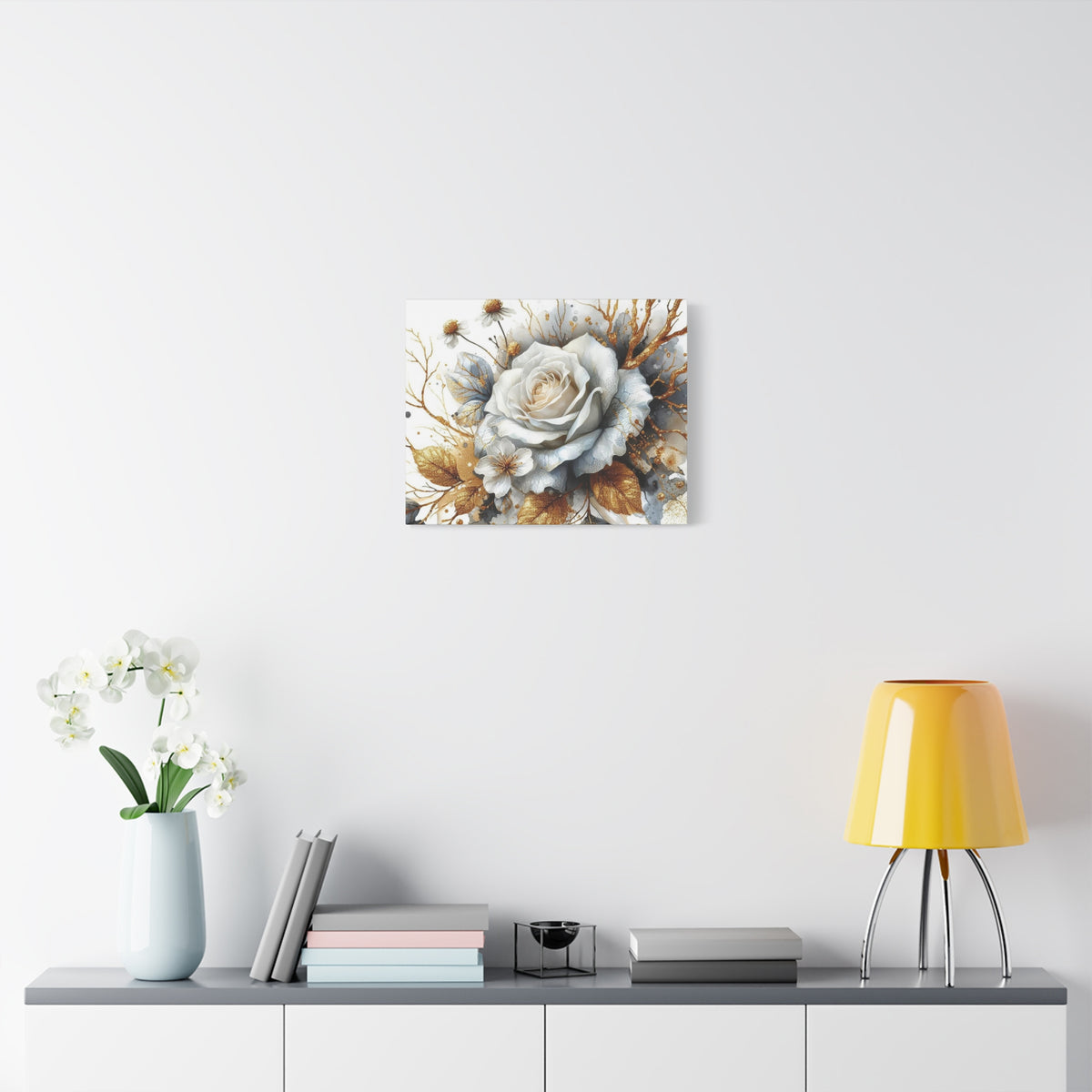 Matte Canvas, Stretched, 1.25" - Gold and Black