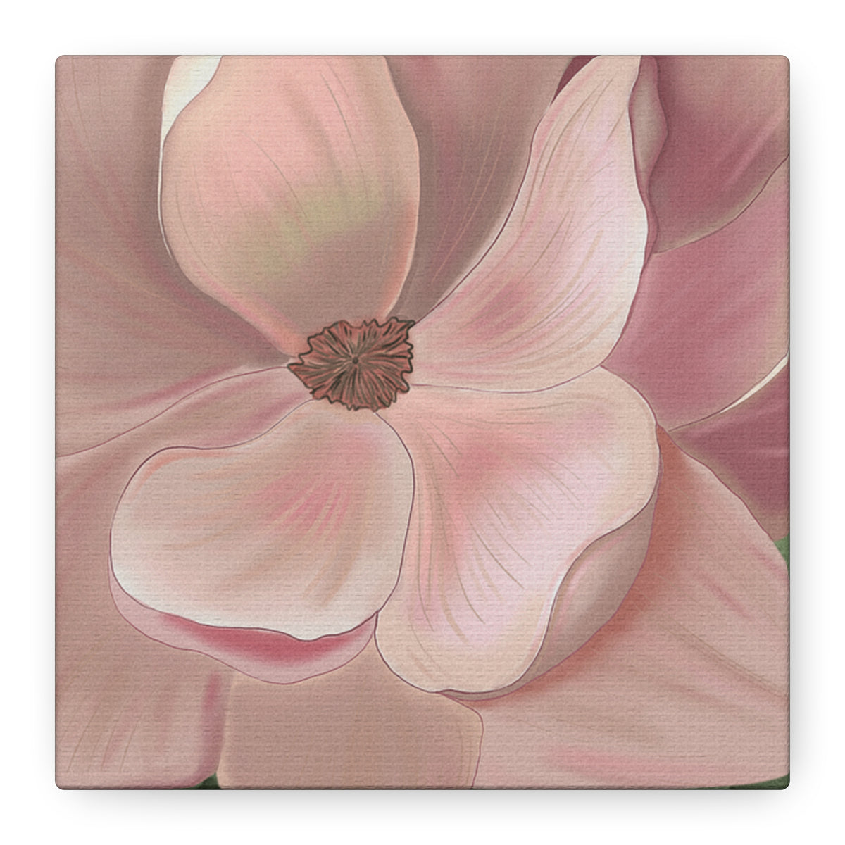 Matte Canvas, Stretched, 1.25" Pink Flowers