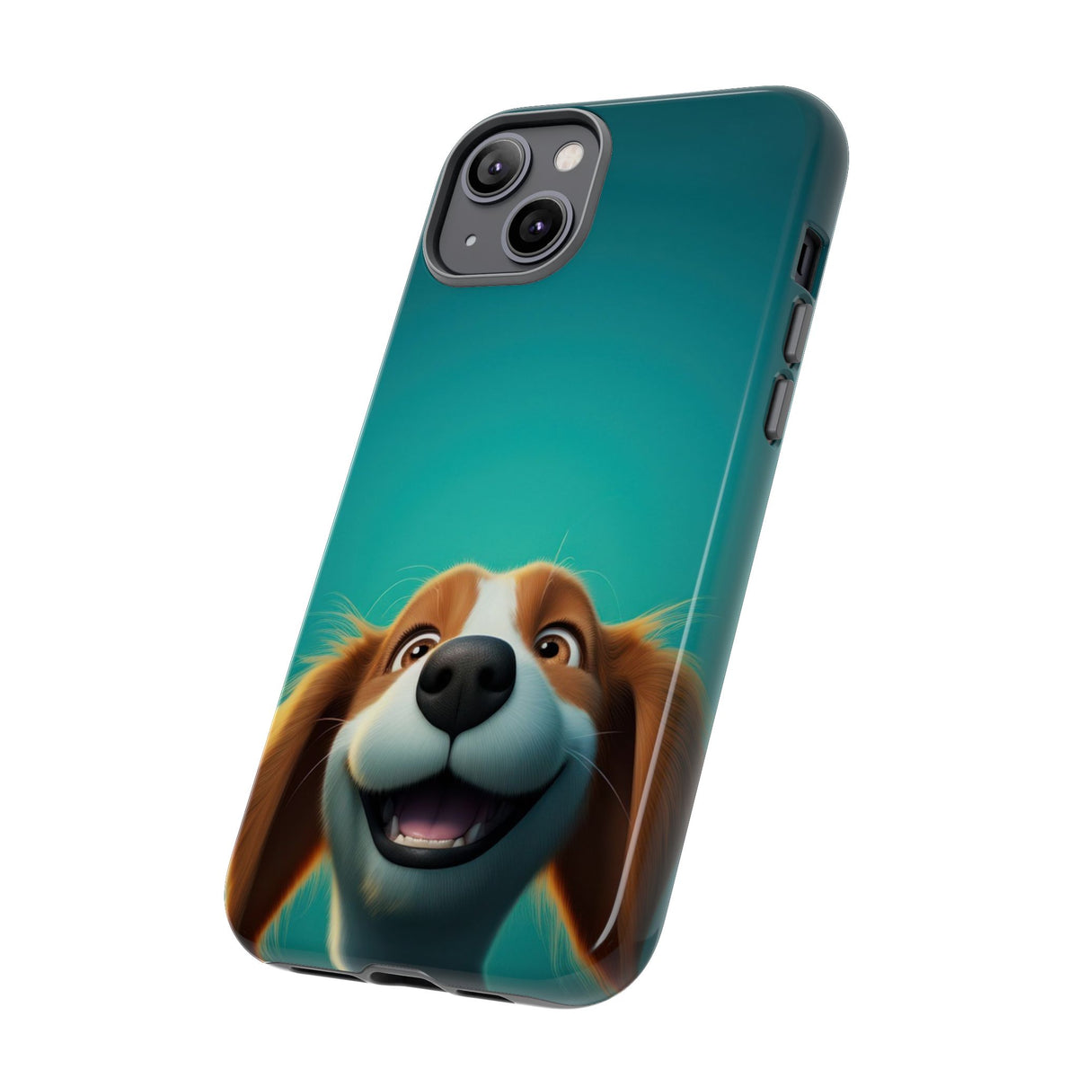 Happy Dog Phone Case — Cute Cartoon Puppy Protective Phone Cover