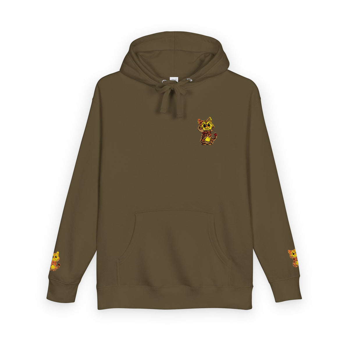 Cozy Fleece Hoodie with Cute Animal Design, Unisex Sweatshirt for Casual Outings, Gifts for Animal Lovers, Perfect for Fall and Winter