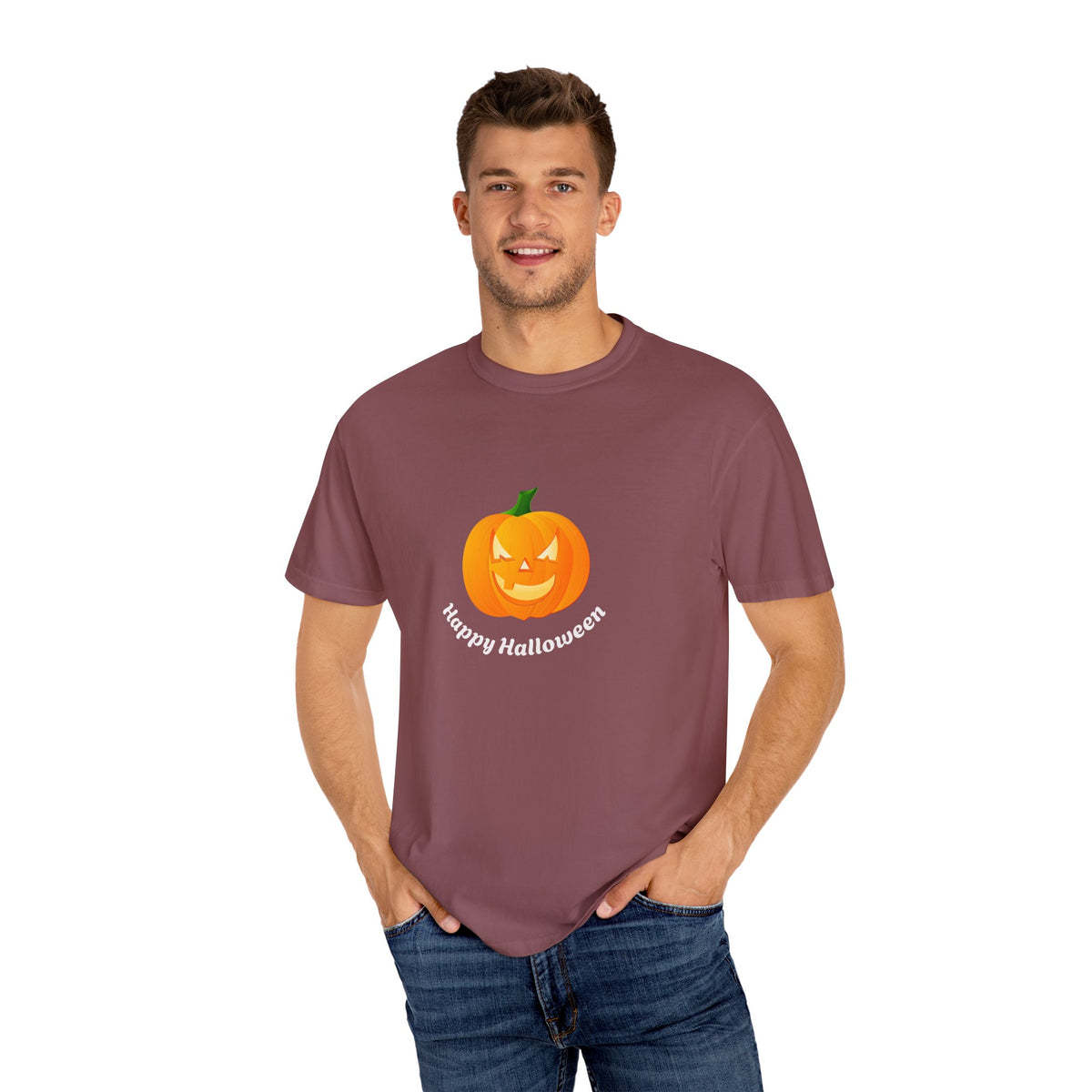 Halloween Pumpkin T-Shirt, Unisex Fall Shirt, Spooky Tee, Autumn Casual Wear, Trick or Treat Costume