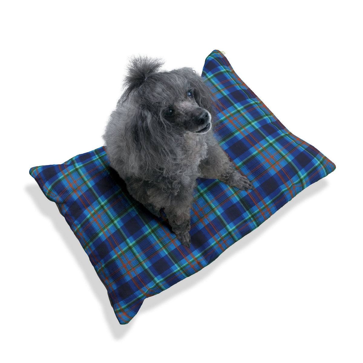 Cozy Plaid Pet Bed - Comfy Dog Bed, Cat Bed, Plaid Pet Cushion, Soft Pet Mat, Modern Pet Decor
