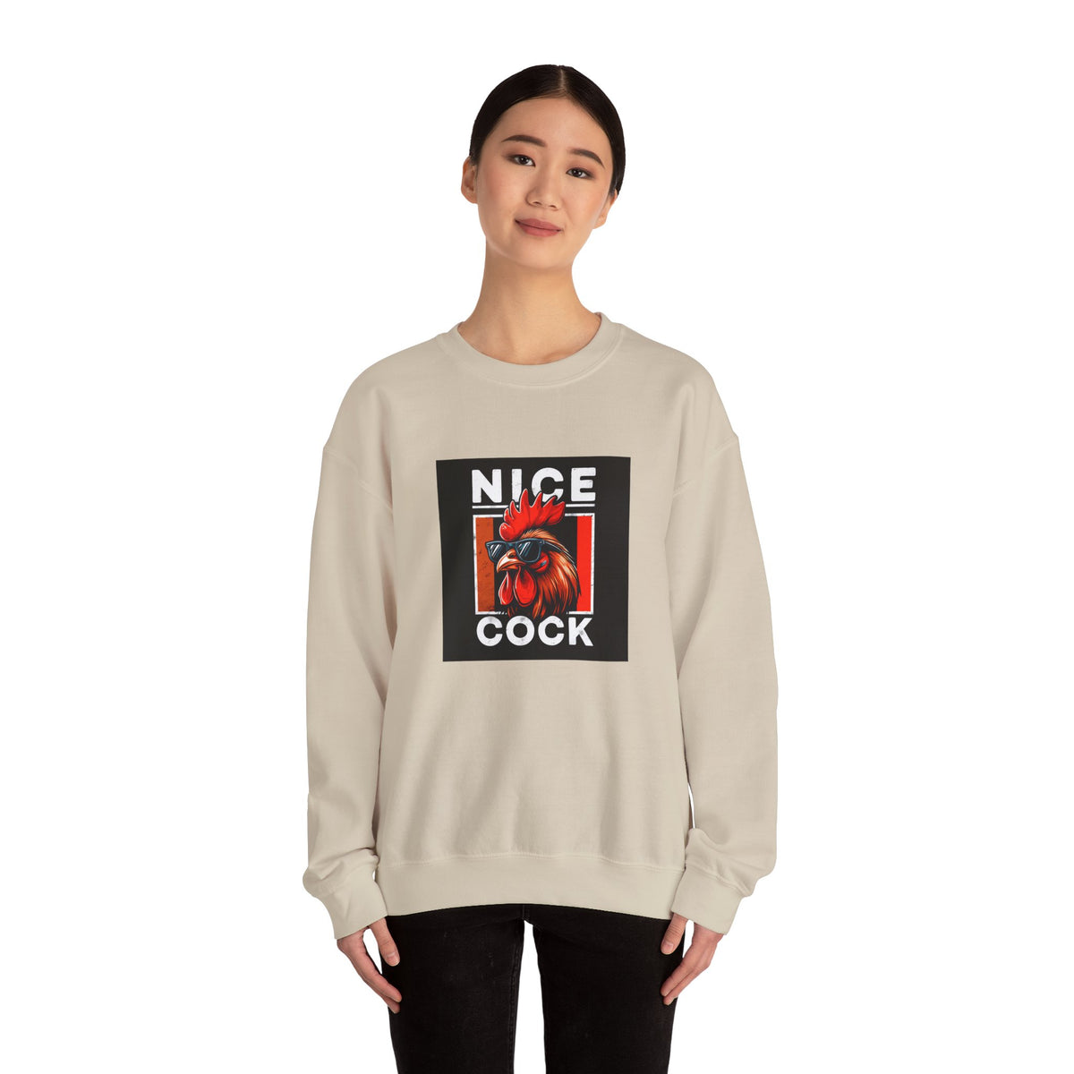 Nice Cock Rooster Crewneck Sweatshirt