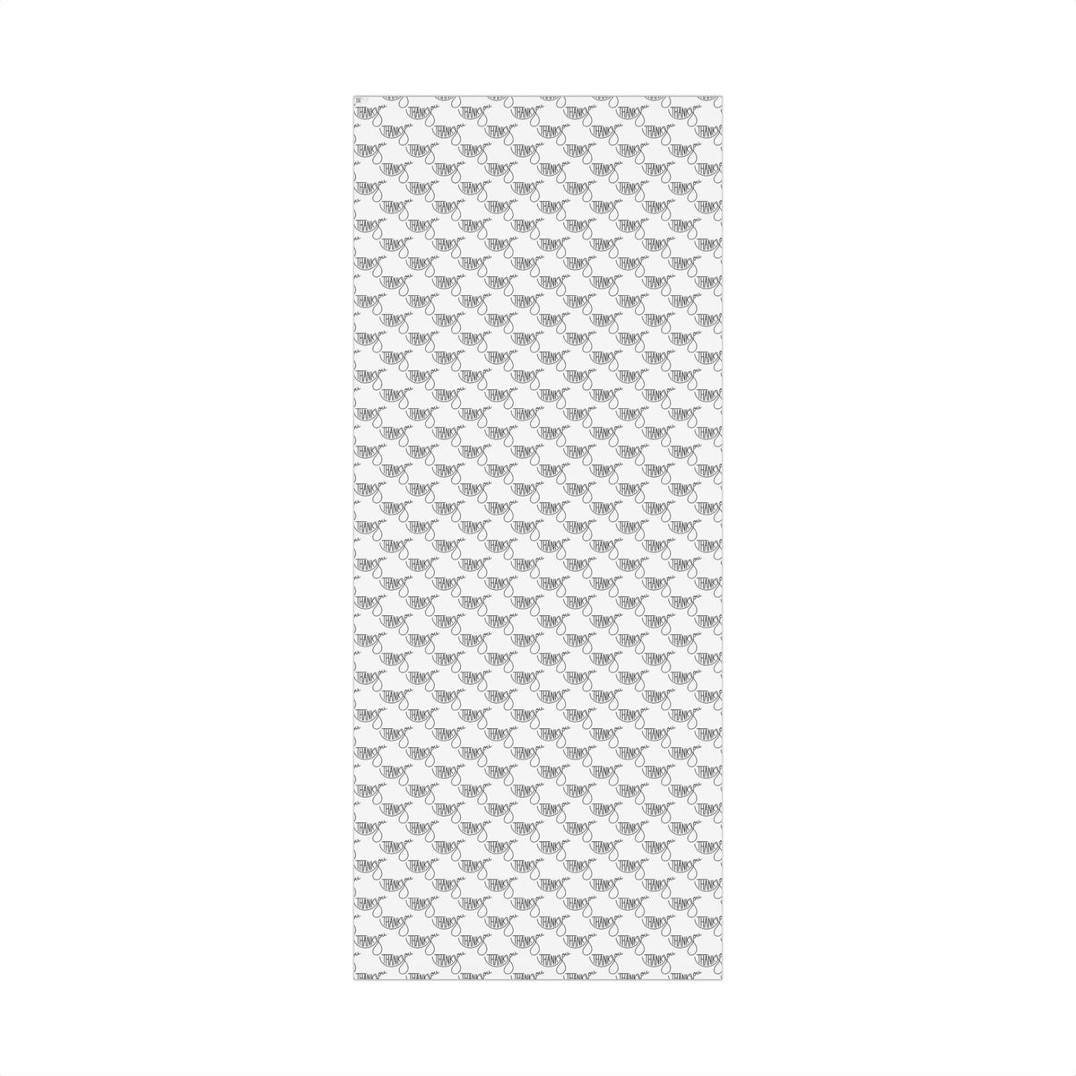 Thank You Gift Wrap Paper — Black Script 'Thank You' Pattern