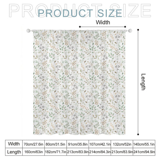 Sheer Curtain Flowers Vines