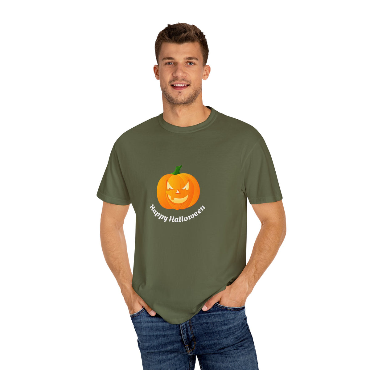 Halloween Pumpkin T-Shirt, Unisex Fall Shirt, Spooky Tee, Autumn Casual Wear, Trick or Treat Costume