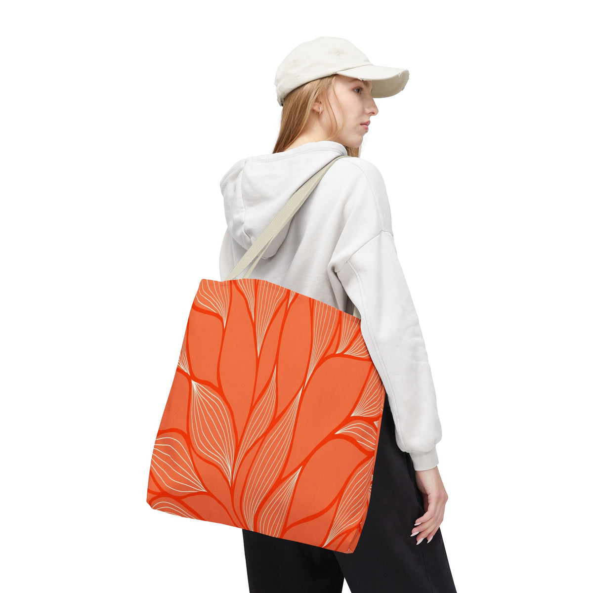 Vibrant Leafy Tote Bag, Stylish Grocery Bag, Eco-Friendly Shopping Tote, Floral Summer Tote, Gift for Plant Lovers