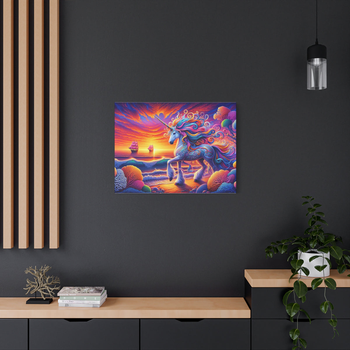 Matte Canvas, Stretched, 1.25" Unicorn