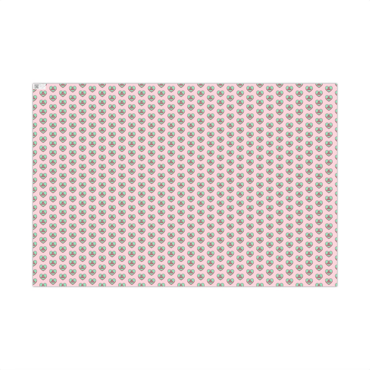 Valentine 'Be Mine' Heart Gift Wrap Paper – Pink Romantic Wrapping Sheets