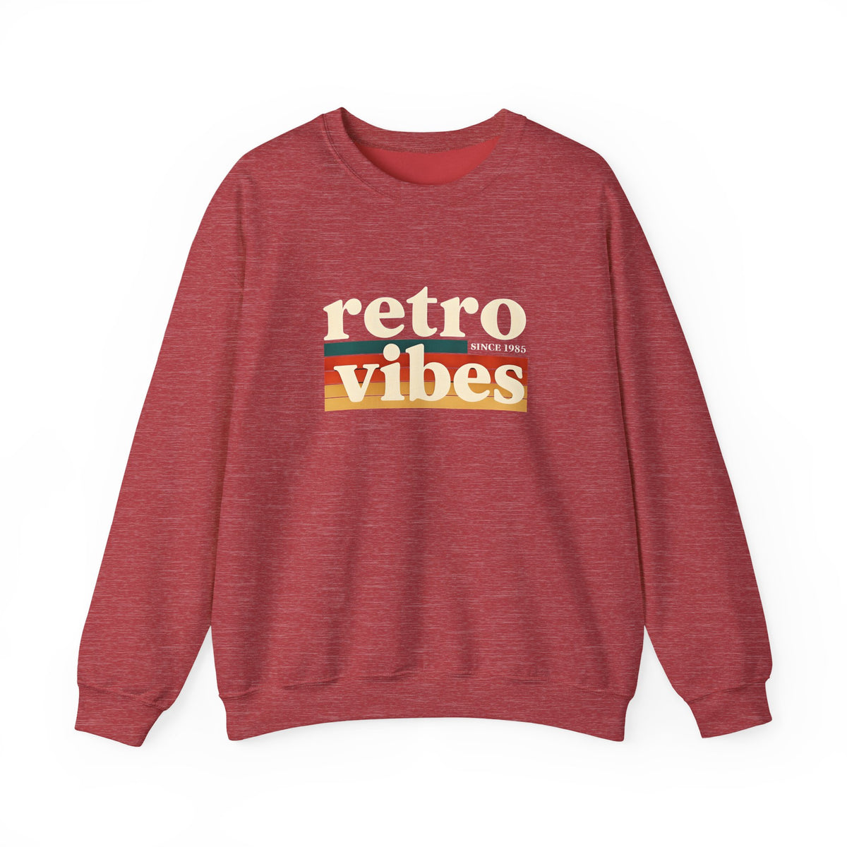 Retro Vibes Crewneck Sweatshirt, Unisex Vintage Style, Cozy Fall Fashion, Gift for Music Lovers, Chill Weekend Wear