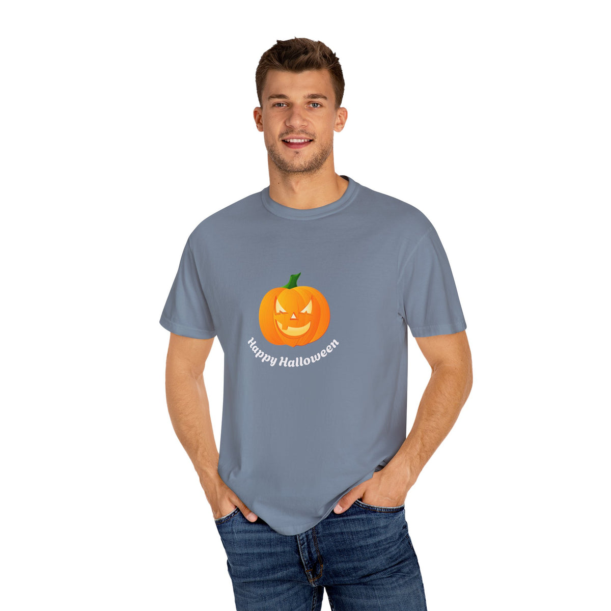 Halloween Pumpkin T-Shirt, Unisex Fall Shirt, Spooky Tee, Autumn Casual Wear, Trick or Treat Costume