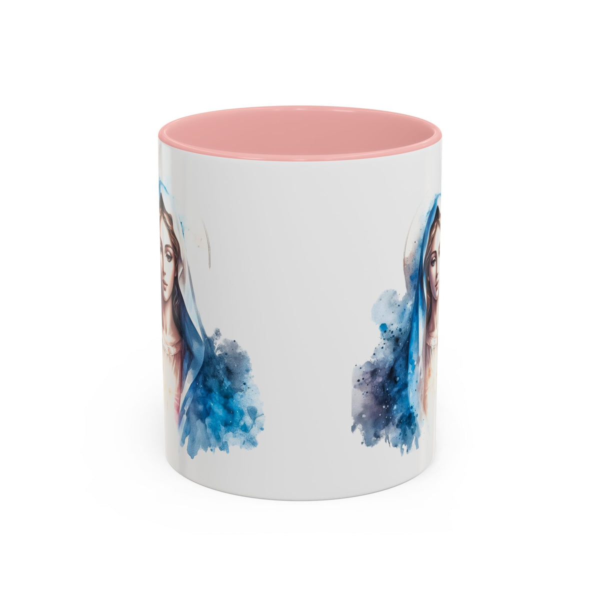 Serene Virgin Mary Coffee Mug - Spiritual Inspiration, Gift for Faith Lovers, Home Decor, Mother's Day, Religious Art