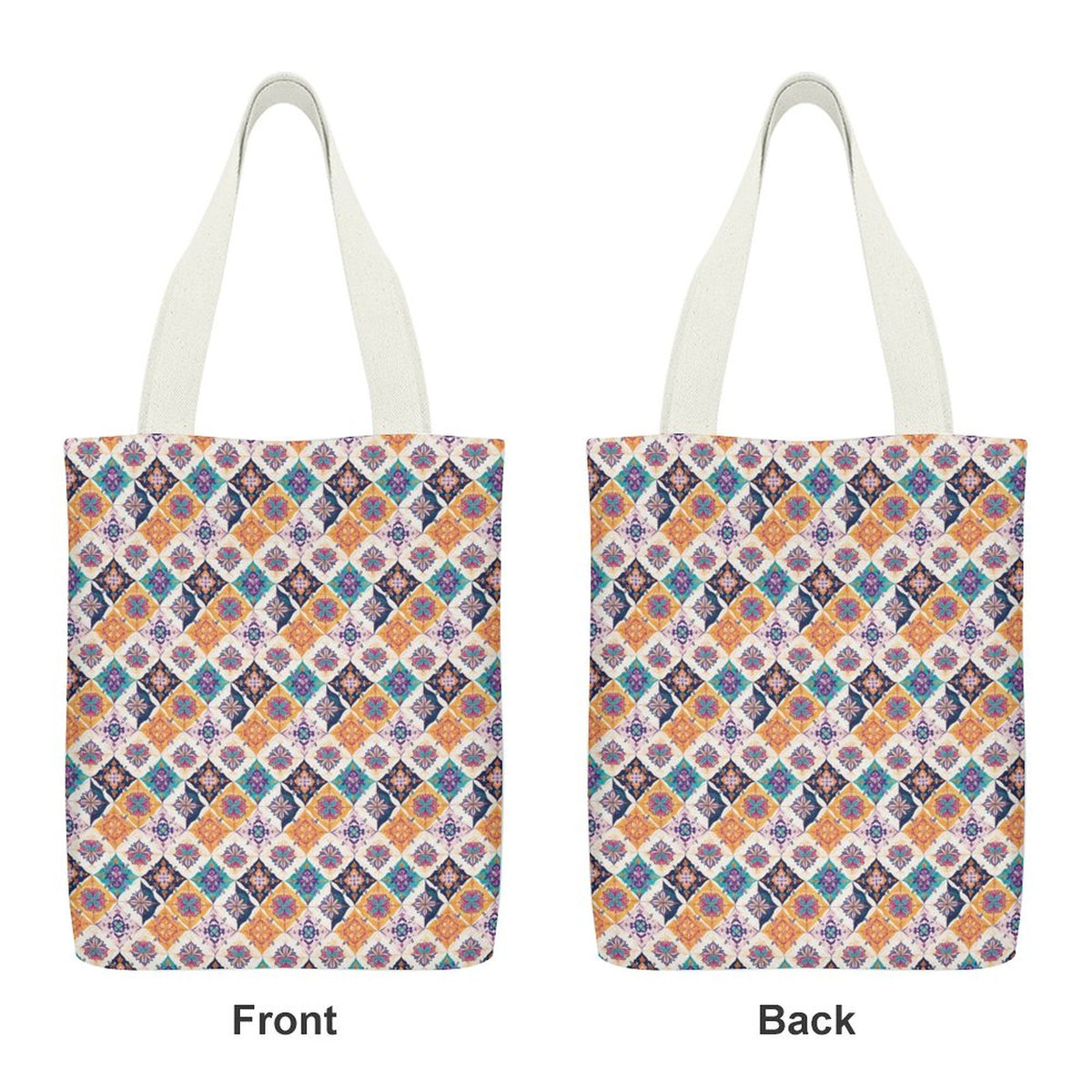 Canvas Material Tote Bags with Interior Pocket