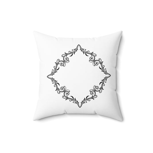 Elegant Monochrome Decorative Pillow, Modern Home Decor, Cozy Throw Cushion, Gift for Housewarming, Wedding, Thanksgiving