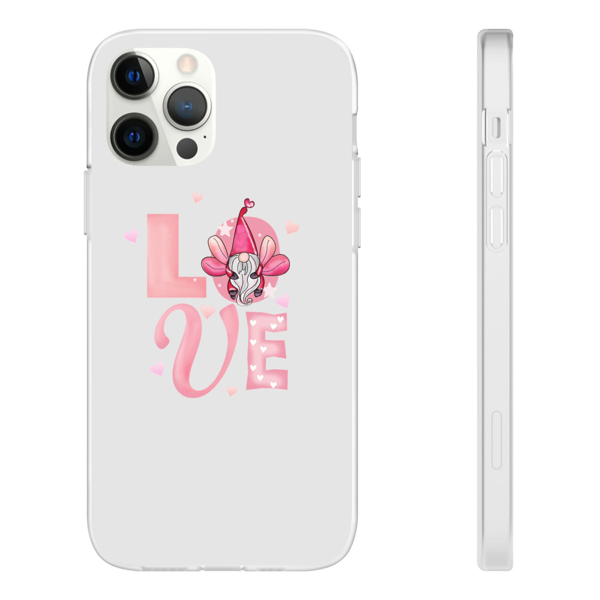 Love Gnome Phone Case — Cute Pink Valentine Flexi Case