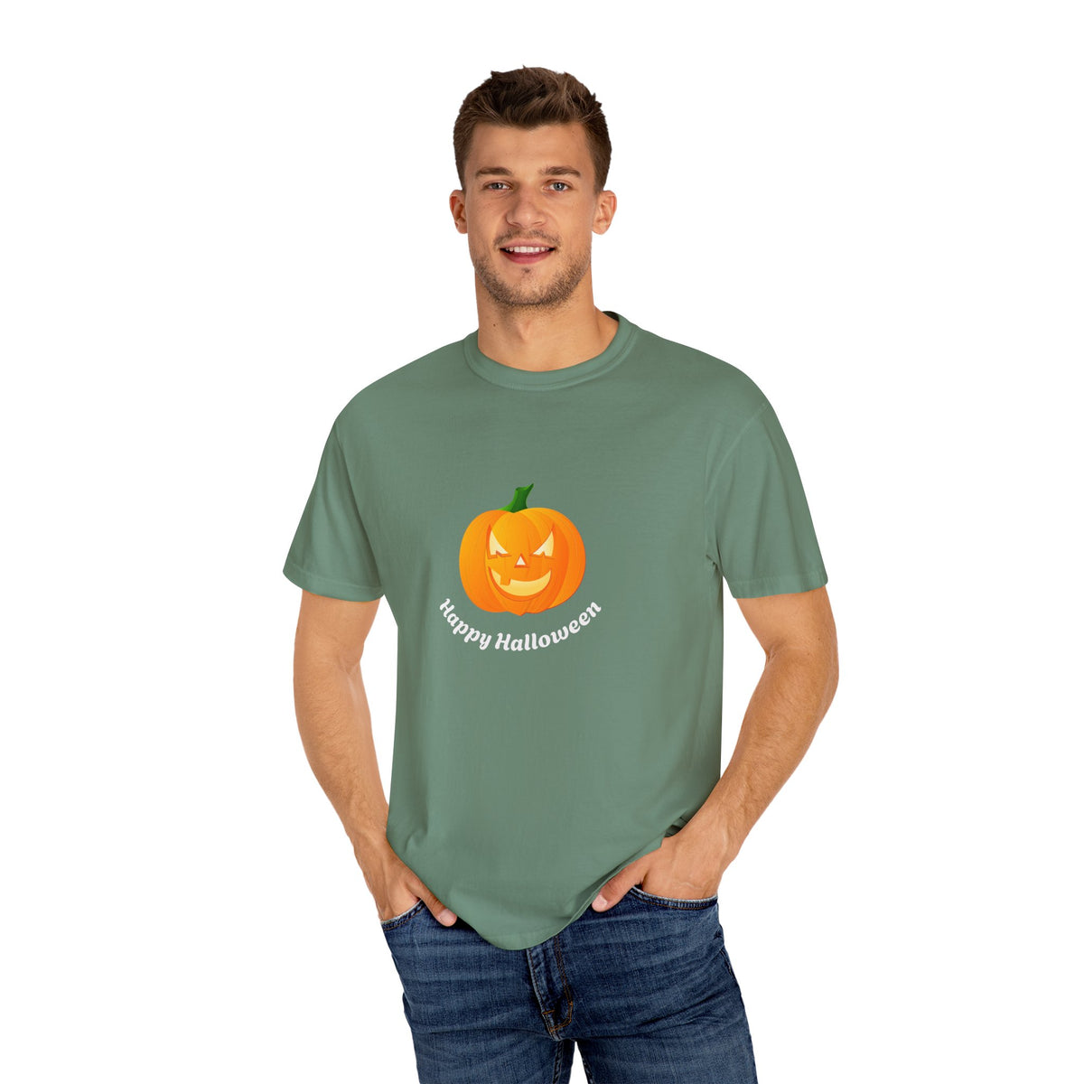 Halloween Pumpkin T-Shirt, Unisex Fall Shirt, Spooky Tee, Autumn Casual Wear, Trick or Treat Costume