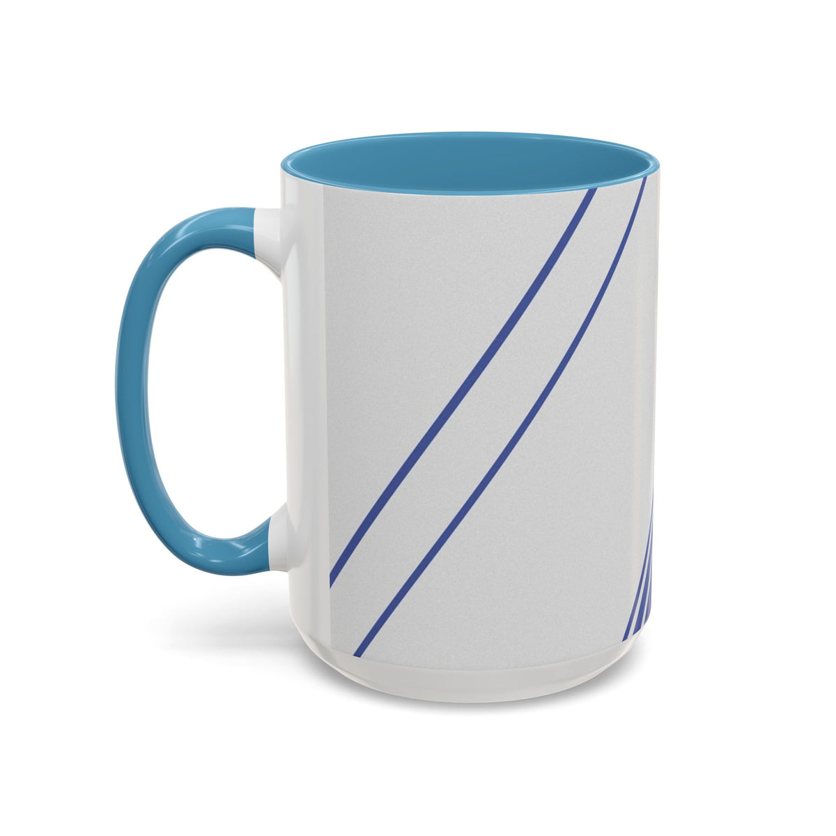 Elegant Stripe Accent Coffee Mug - Perfect for Gifts, Home Decor, Office, Birthdays, and Tea Lovers