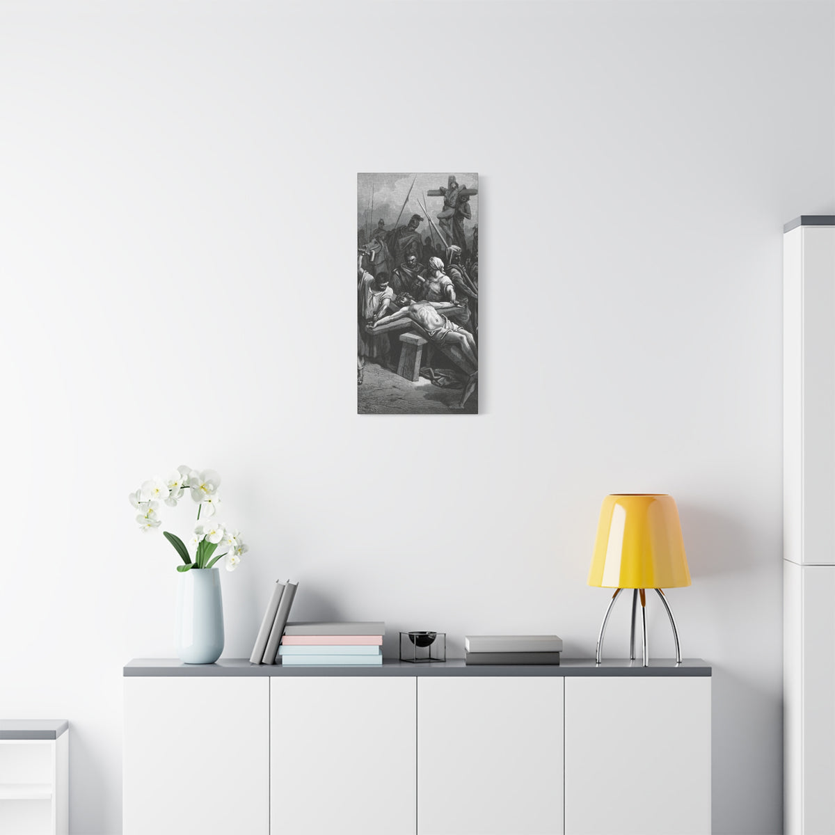 Crucifixion Art Matte Canvas Print – Stretched Religious Wall Decor