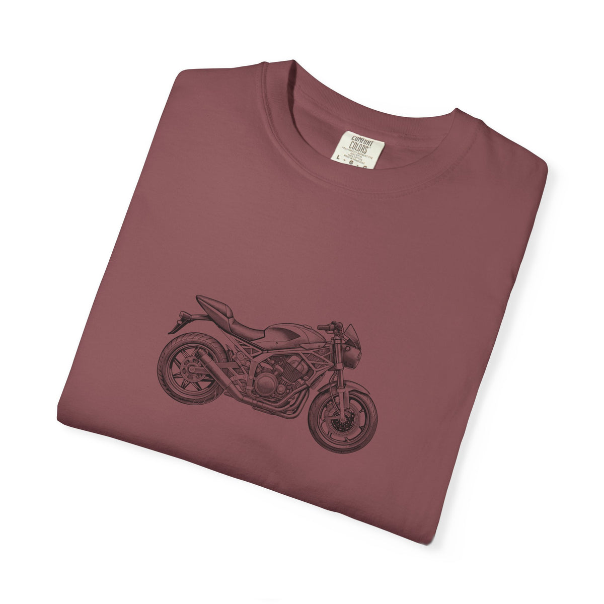 Motorcycle Vibes Unisex Garment-Dyed T-Shirt, Biker Tee for Motorcycle Enthusiasts, Gift for Riders, Casual Wear, Adventure Apparel