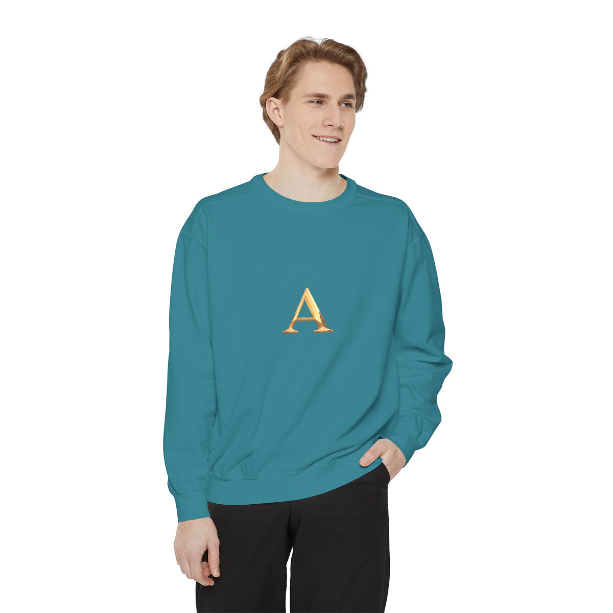 Stylish Monogrammed Sweatshirt, Personalized Gift, Cozy Layering, Casual Wear, Birthday, Holiday Present