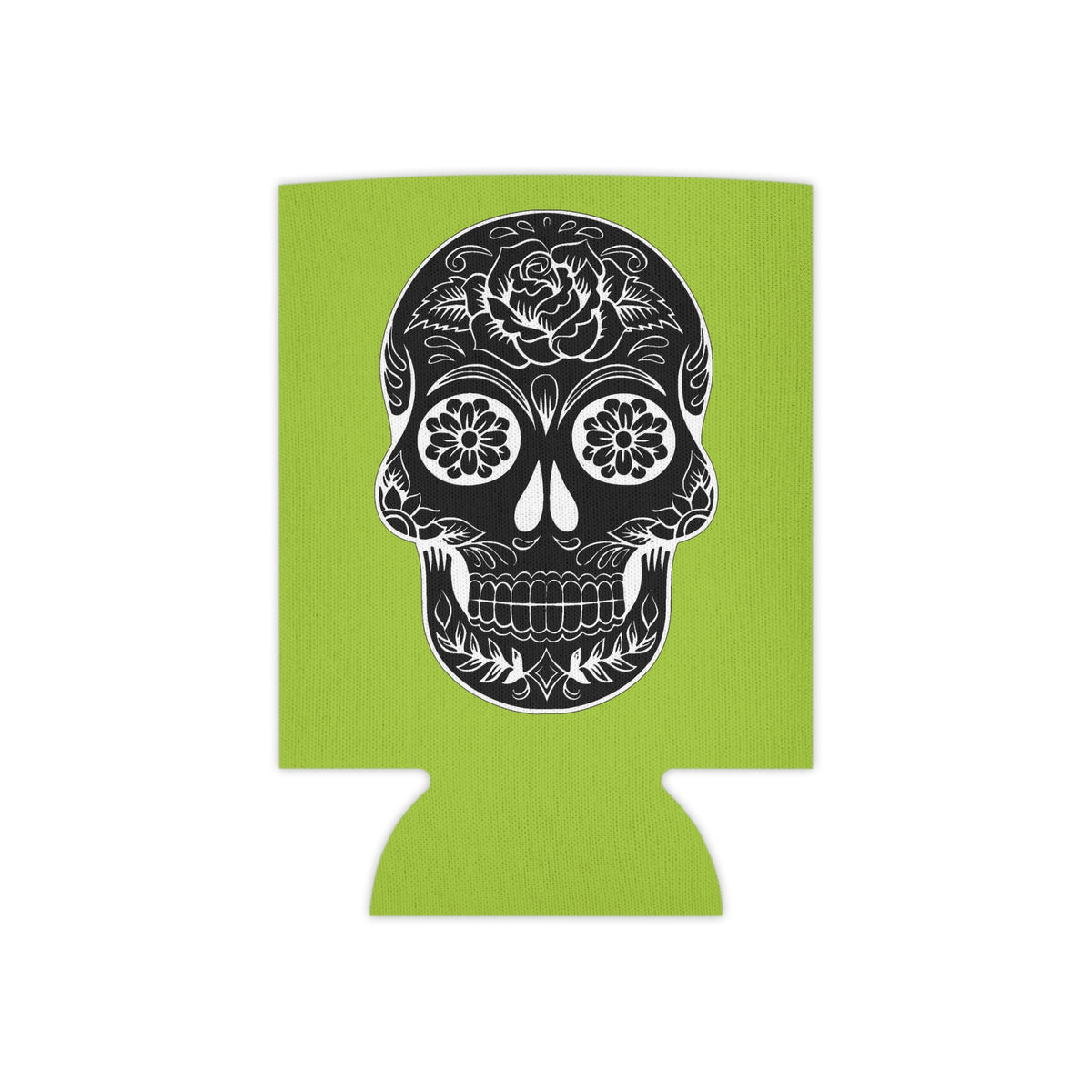 Day of the Dead Can Cooler, Fun Drink Holder, Party Favor, Fall Fiesta Gift, Halloween Accessory, Tecaltepec Celebration