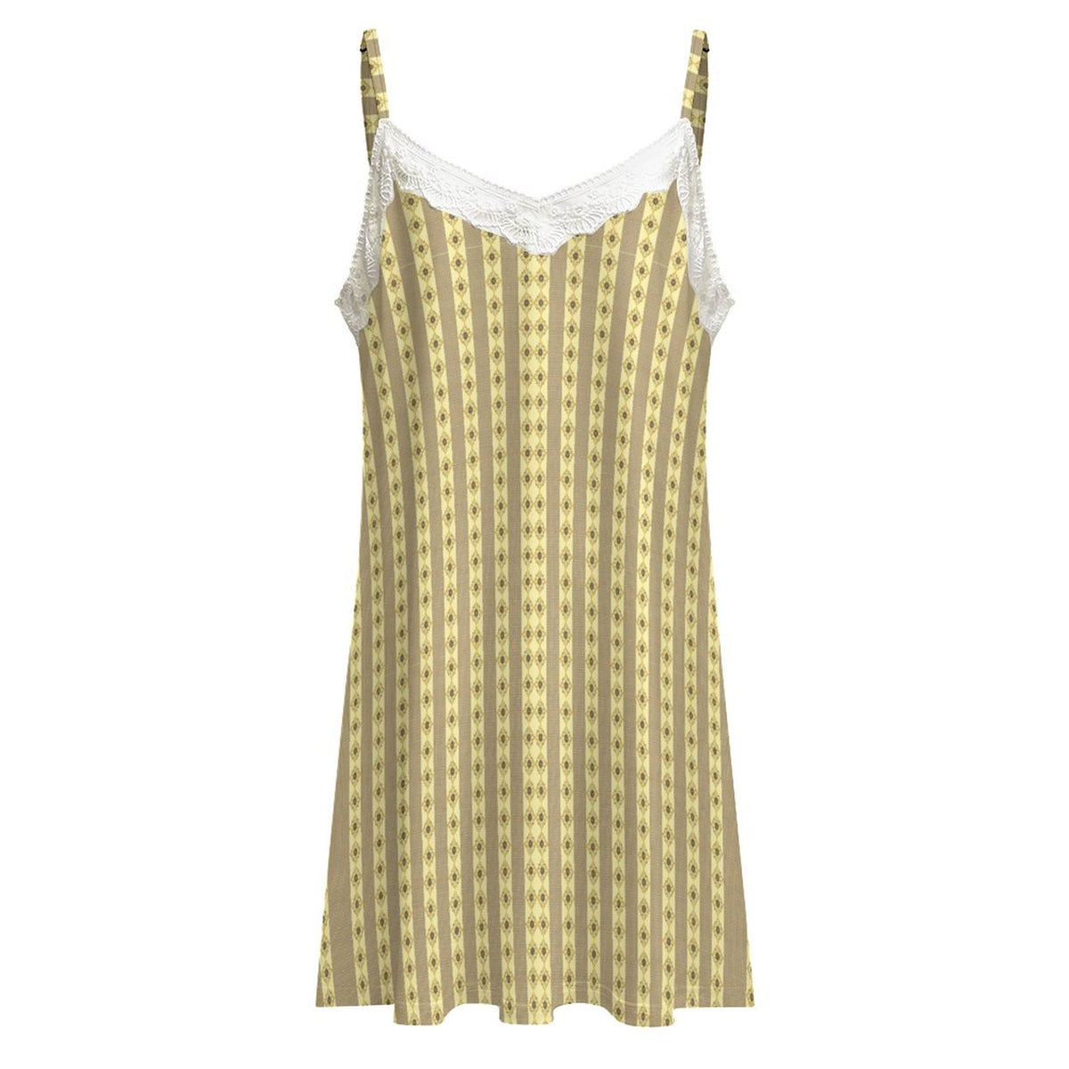 Beautiful Lace-Trimmed Camisole Nightgown