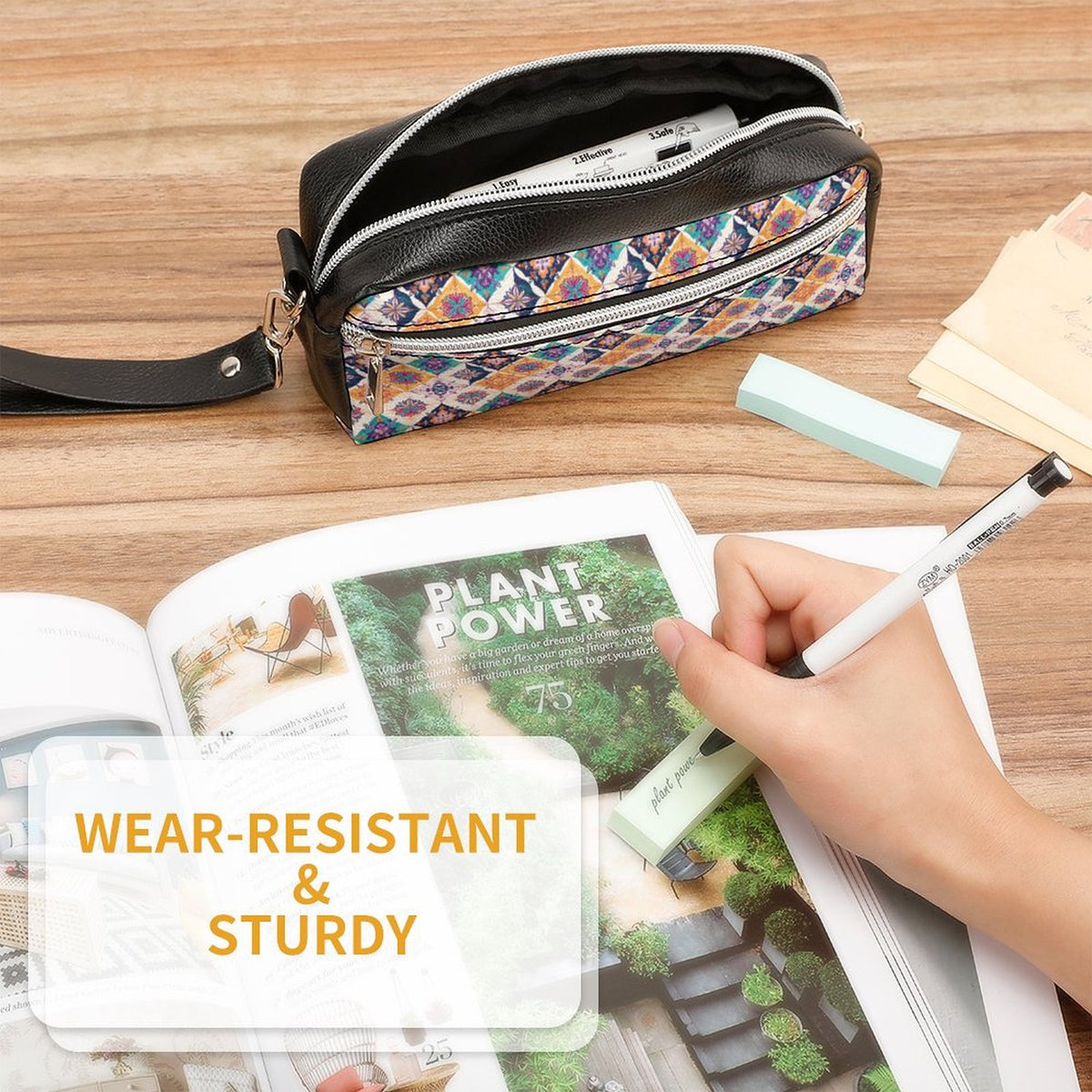 Versatile Cosmetic Bag & Pencil Case Pouch