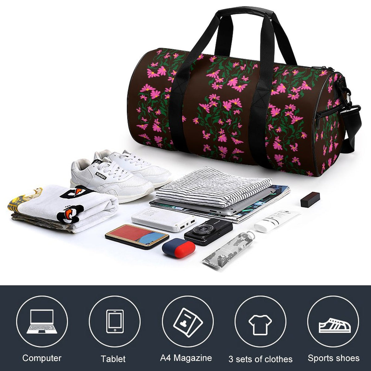 Foldable Duffel Gym Bag Q006