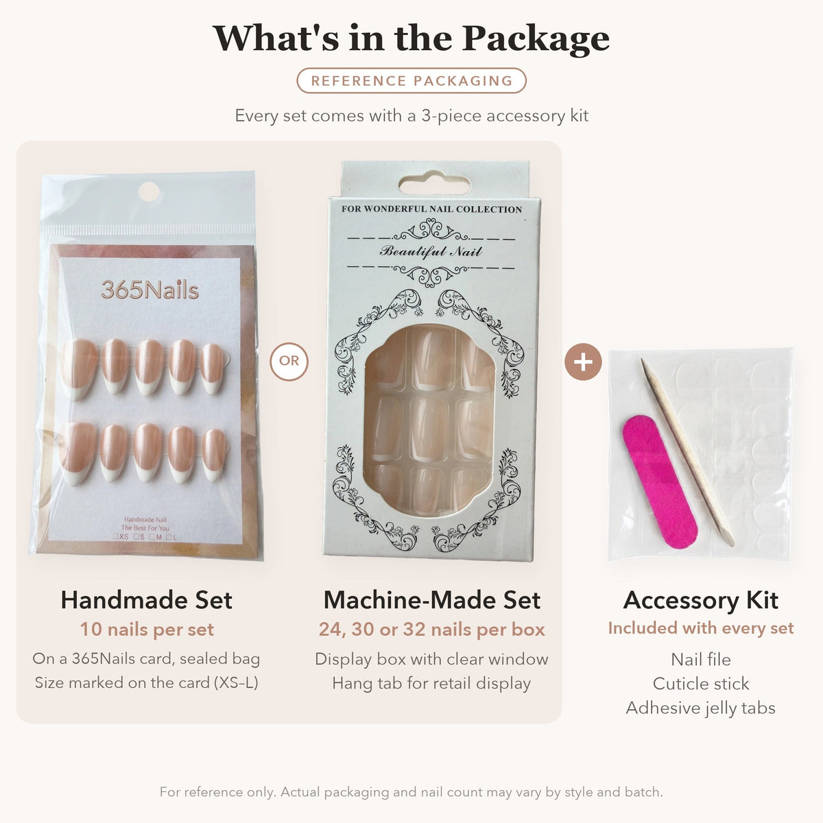 "Cherry Red Cat Eye" - Vibrant 32Pcs Press-On Nails Set – Reference Packaging