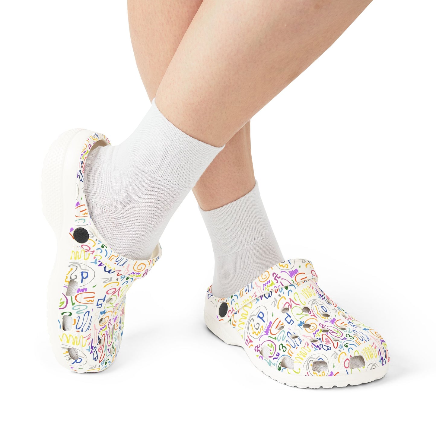 Colorful AOP EVA Foam Rubber Clogs