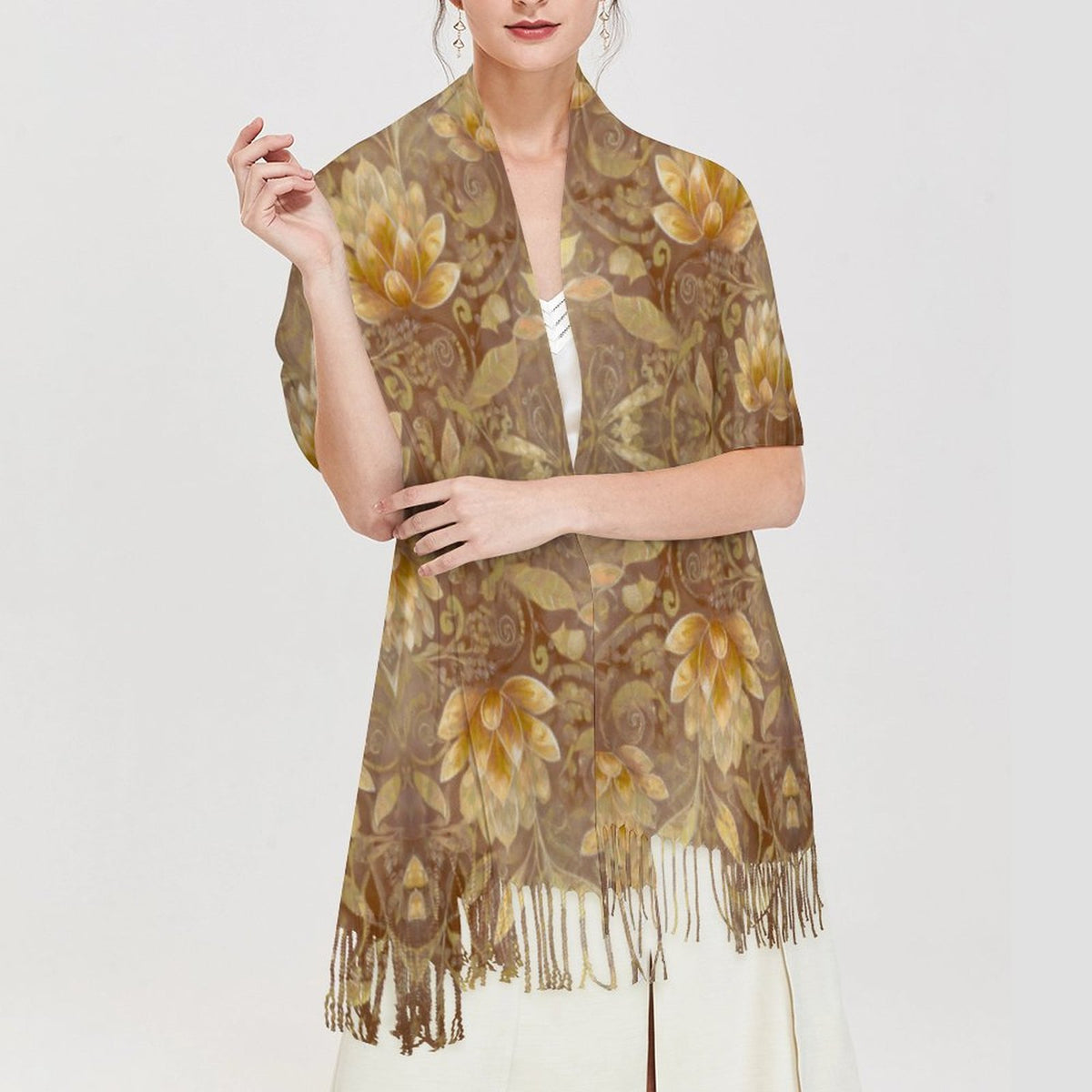 Cashmere-like Tassel Scarf