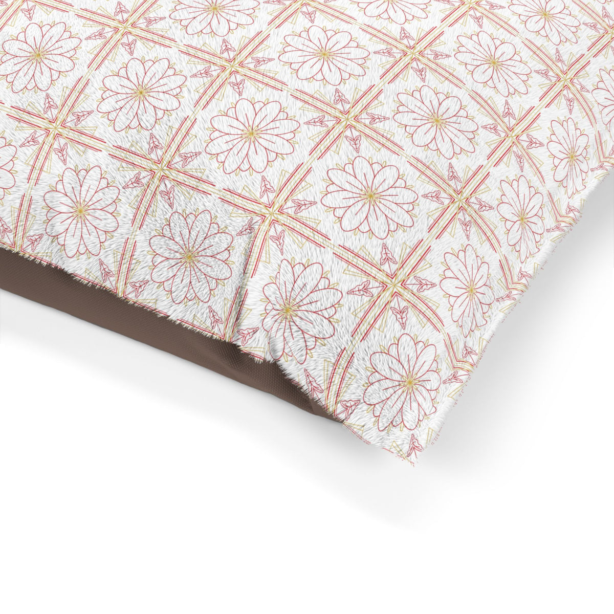 Chic Floral Pet Bed - Cozy Dog Bed, Cat Bed, Luxury Pet Cushion, Soft Decorative Pet Bed, Stylish Animal Furniture