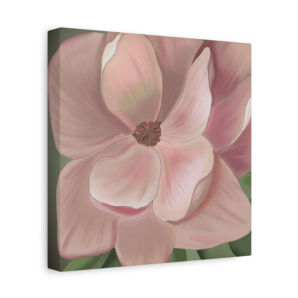 Matte Canvas, Stretched, 1.25" Pink Flowers
