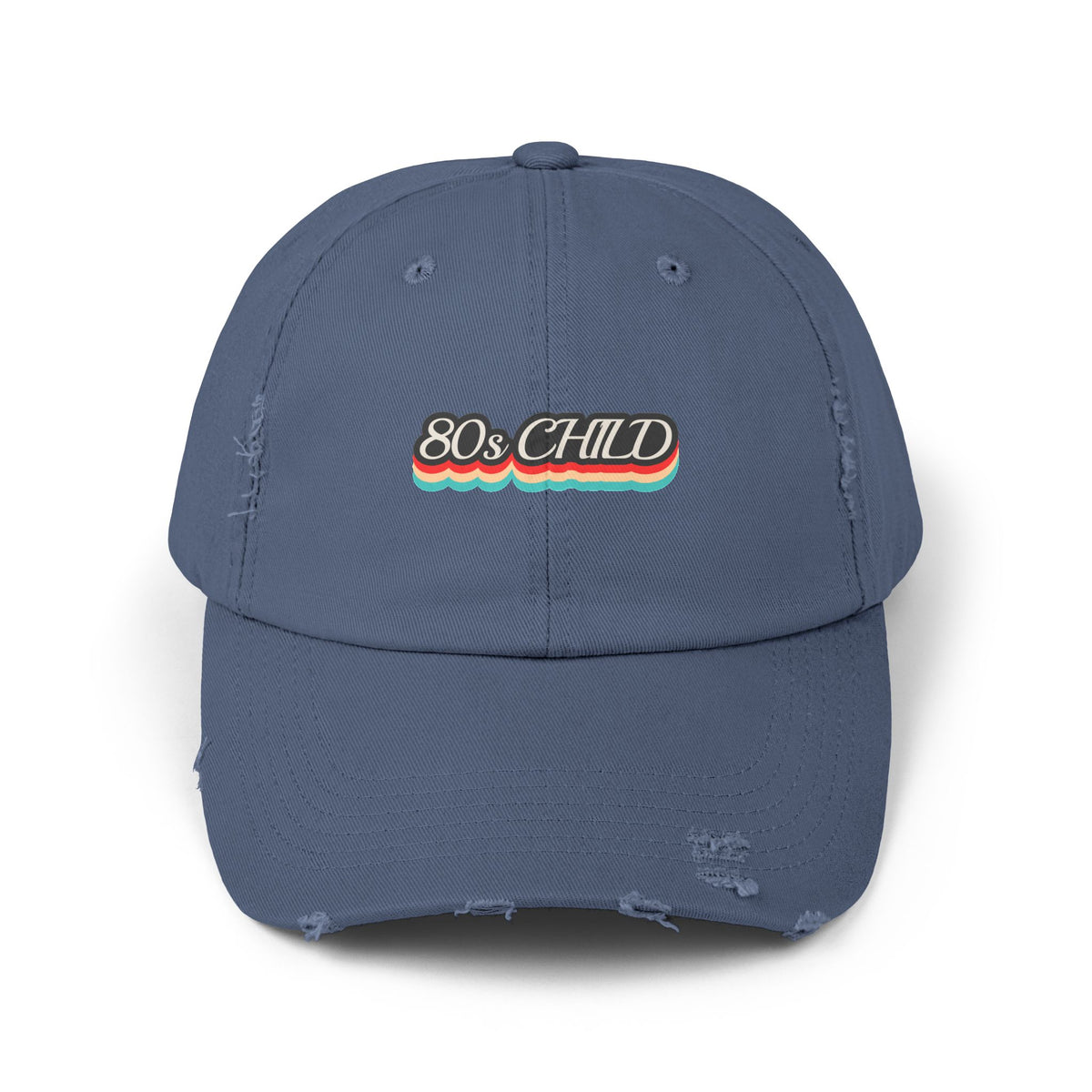 Unisex Distressed Cap- 80s child