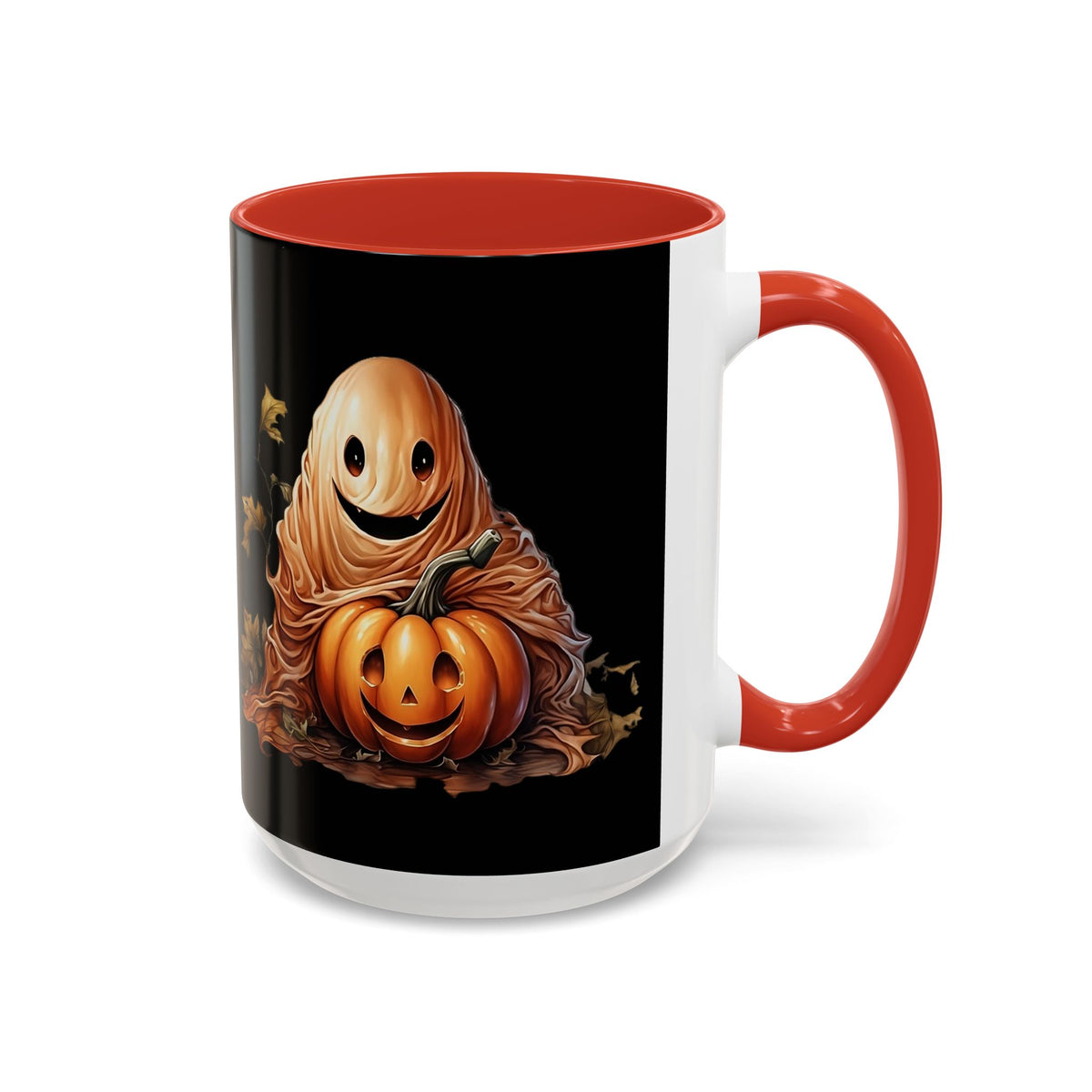Halloween Ghost Pumpkin Coffee Mug, Spooky Drinkware, Fall Decor, Halloween Gift, Pumpkin Spice Lover's Mug