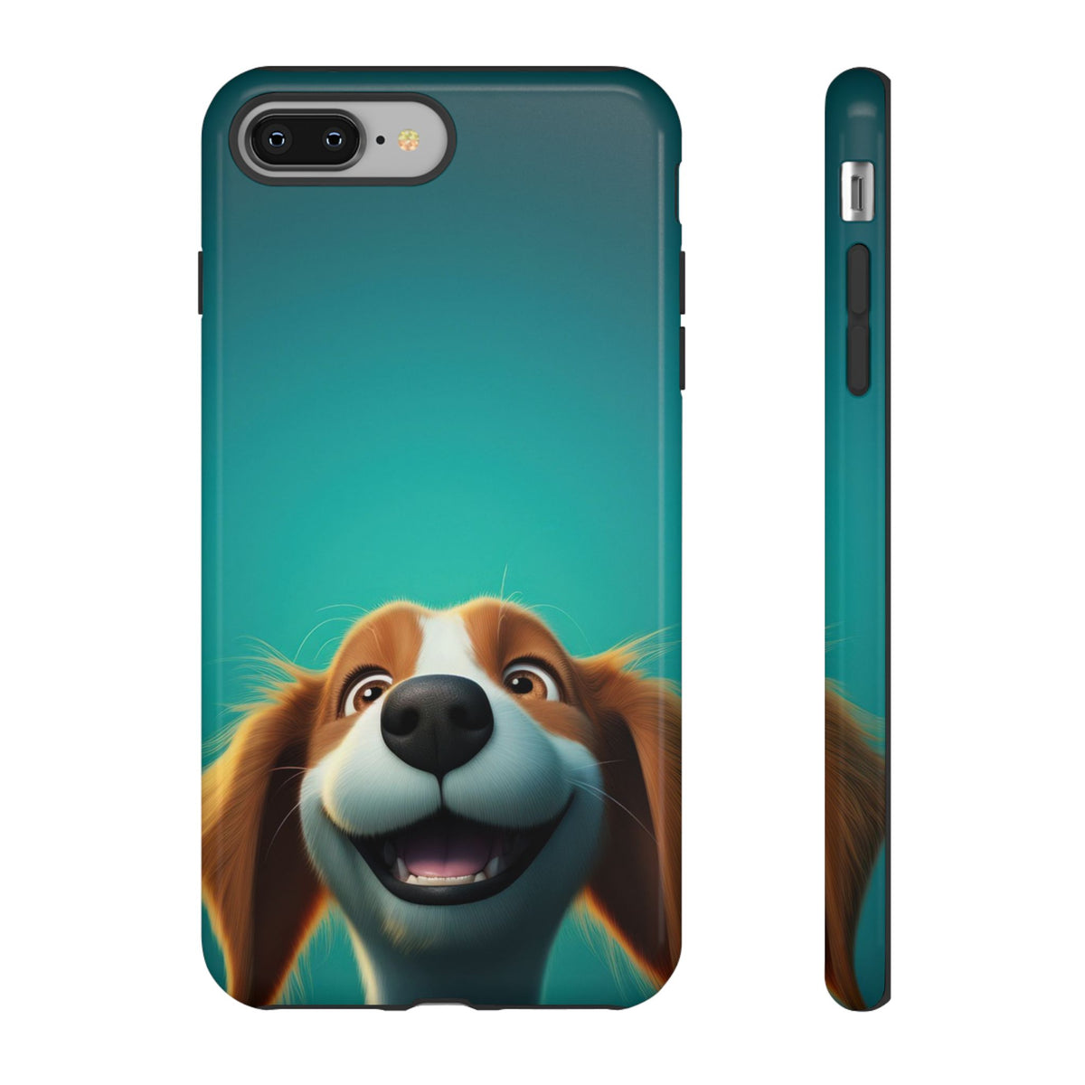 Happy Dog Phone Case — Cute Cartoon Puppy Protective Phone Cover