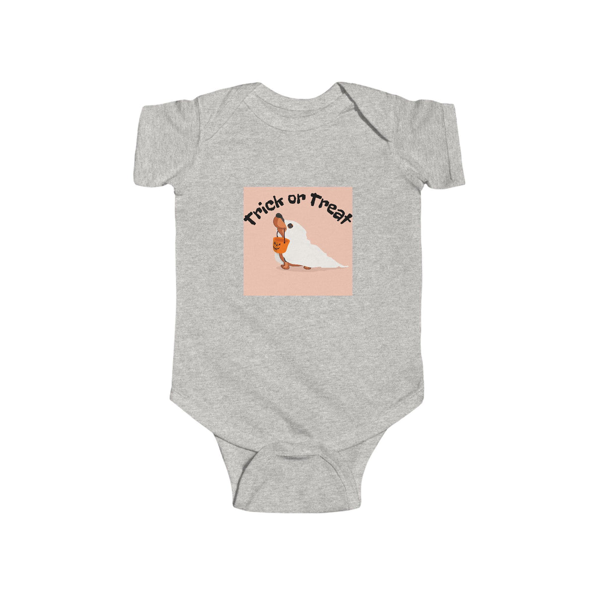 Halloween Infant Bodysuit, Trick or Treat Baby Outfit, Cute Baby Halloween Costume, Newborn Halloween Apparel, Toddler Trick or Treat Shirt