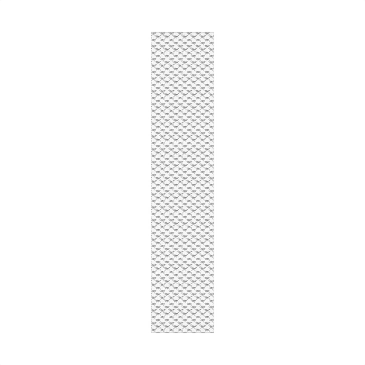 Thank You Gift Wrap Paper — Black Script 'Thank You' Pattern