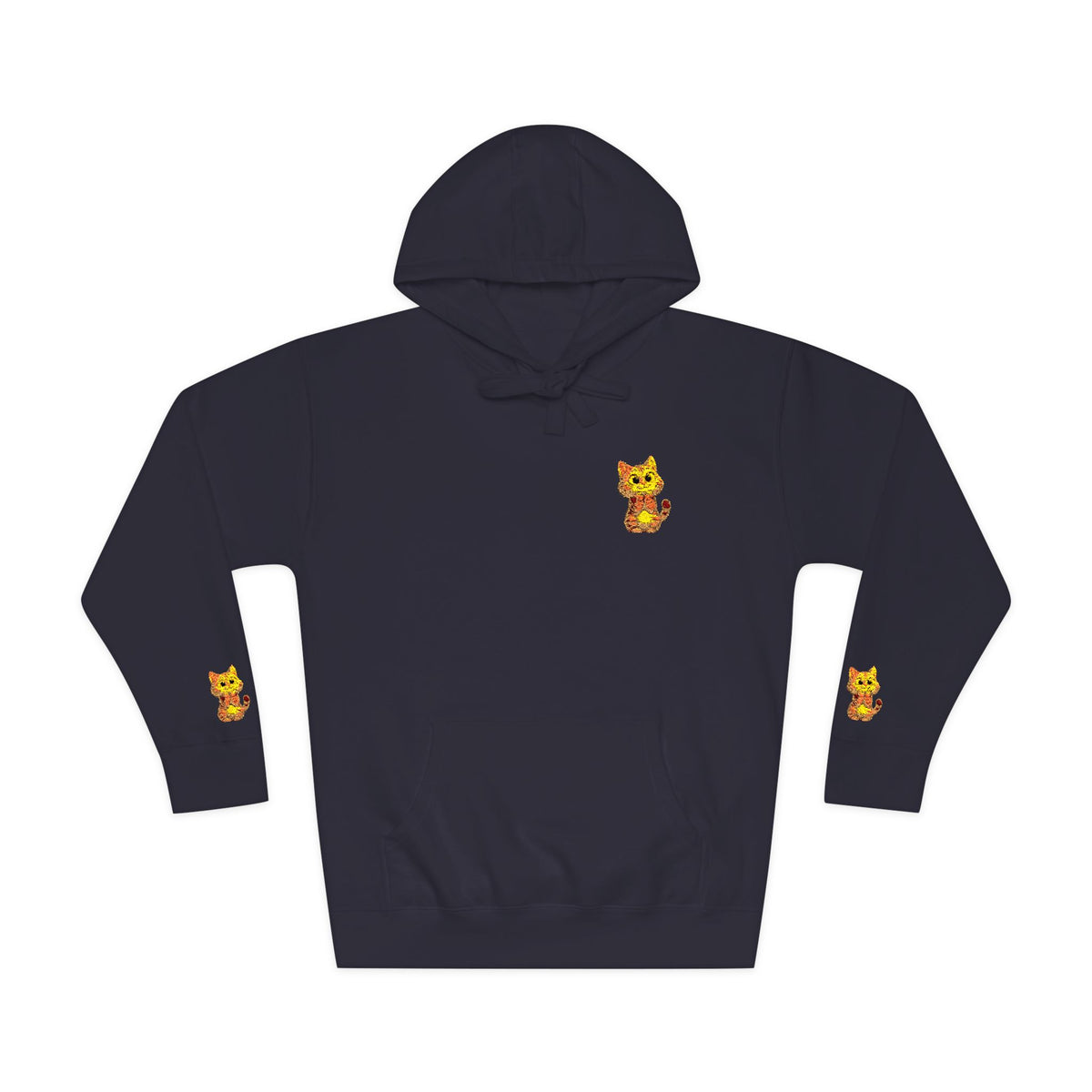 Cozy Fleece Hoodie with Cute Animal Design, Unisex Sweatshirt for Casual Outings, Gifts for Animal Lovers, Perfect for Fall and Winter