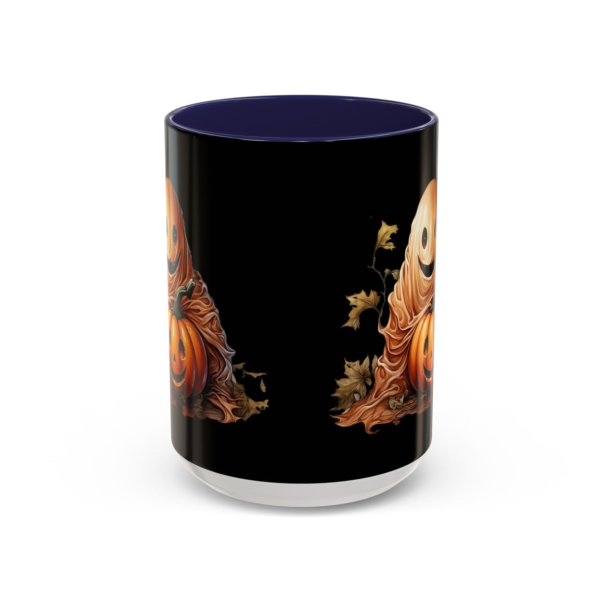 Halloween Ghost Pumpkin Coffee Mug, Spooky Drinkware, Fall Decor, Halloween Gift, Pumpkin Spice Lover's Mug