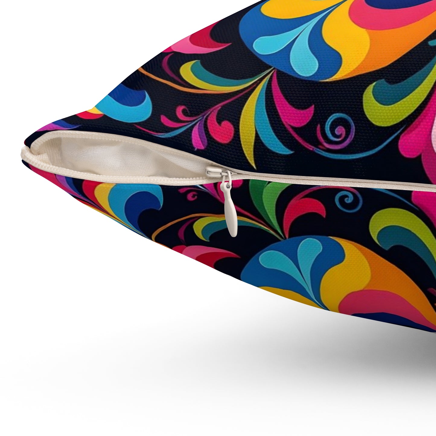 Psychedelic Mandala Decorative Pillow
