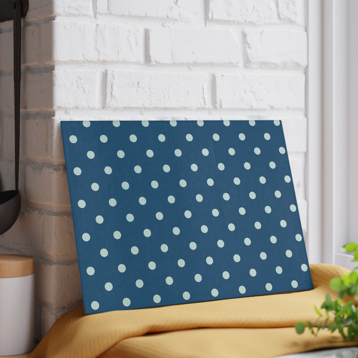 Polka Dot Glass Cutting Board | Kitchen Decor, Cooking Gift, Modern Kitchen, Home Stylist, Unique Housewarming